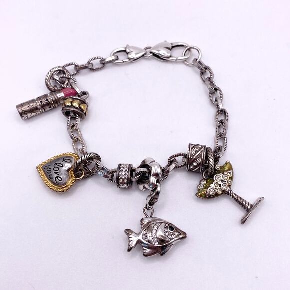 Vintage Brighton Party Charms Bracelet - Picture 3 of 5